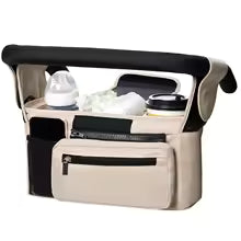 Organisateur de poussette beige