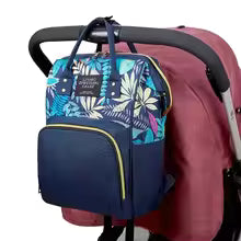Sac a langer bleu accrocher poussette