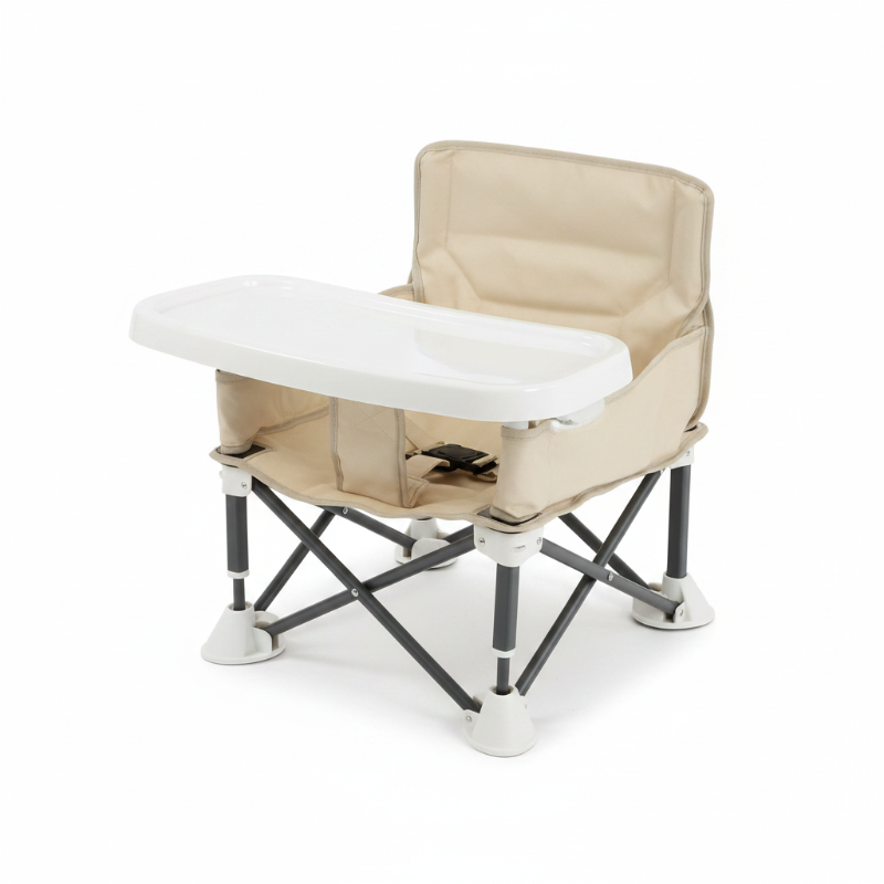 Chaise haute pliante beige