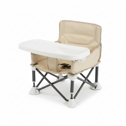 Chaise haute pliante beige
