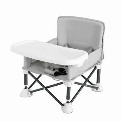 Chaise haute pliante gris