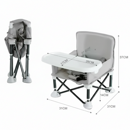 Chaise haute pliante mesure