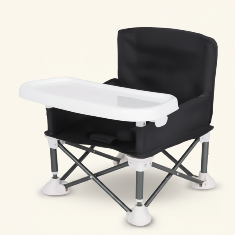 Chaise haute pliante noire