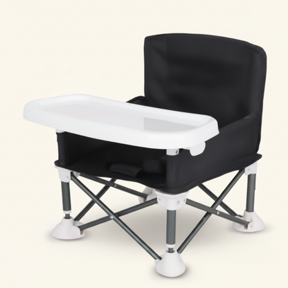 Chaise haute pliante noire