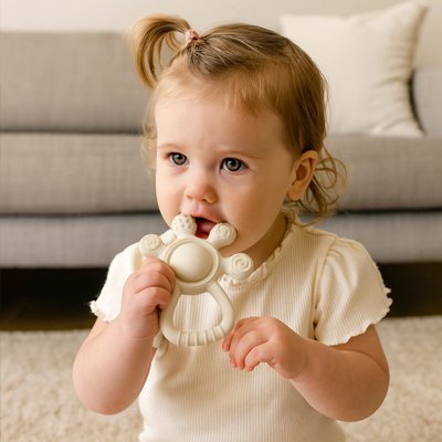 Anneau de dentition beige