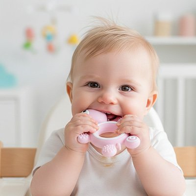 Anneau de dentition | Silicone Apaisant - Randonnée avec bébé