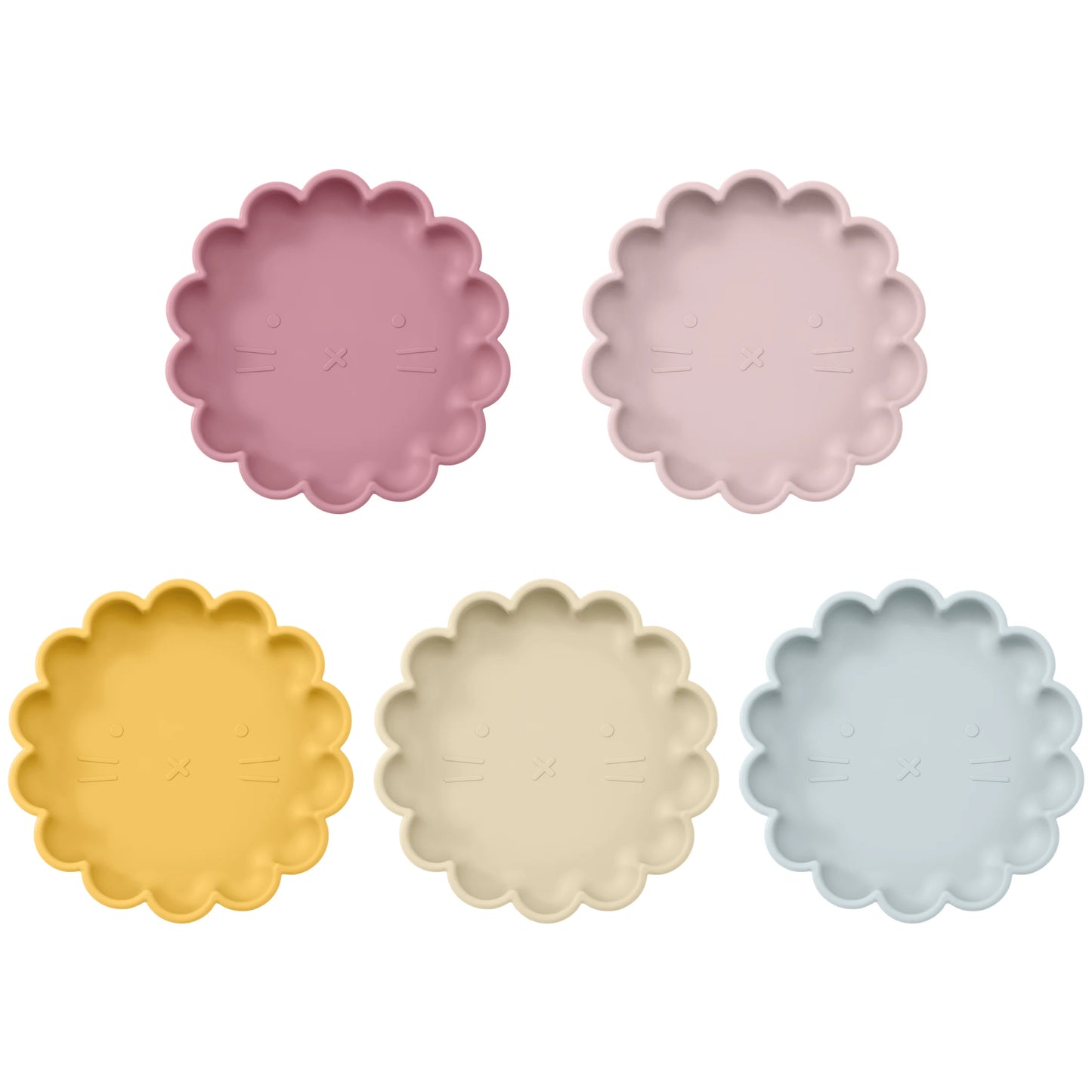 Assiette bébé ventouse | Motif tête de Lion en Silicone - Randonnée avec bébé