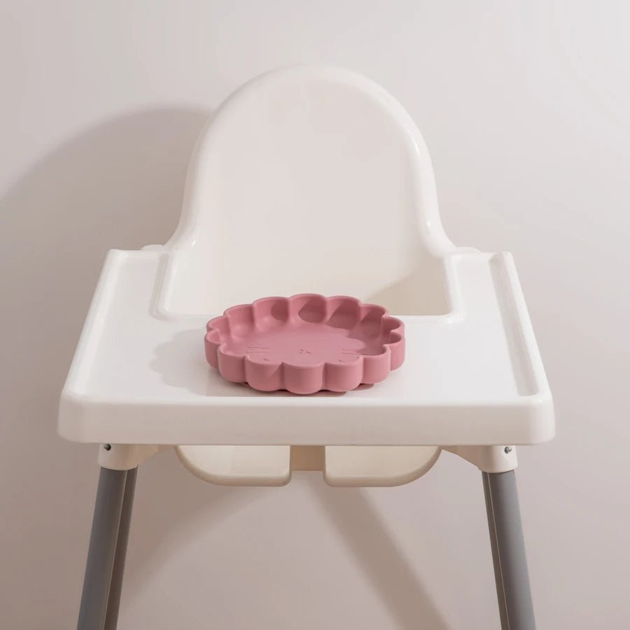 Assiette bébé ventouse | Motif tête de Lion en Silicone - Randonnée avec bébé