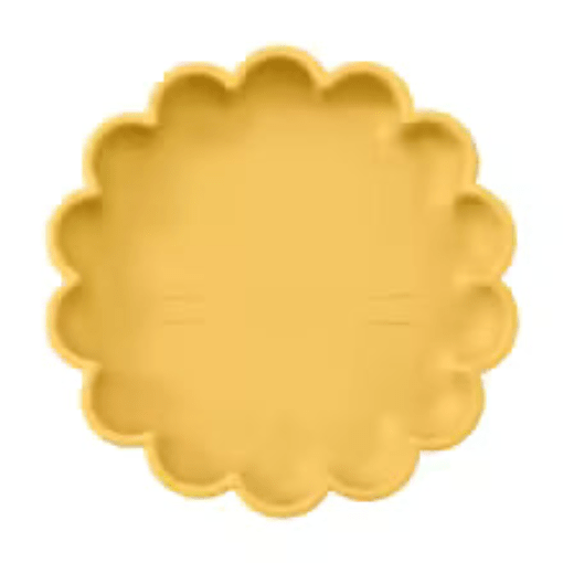 Assiette bébé ventouse | Motif tête de Lion en Silicone - Randonnée avec bébé