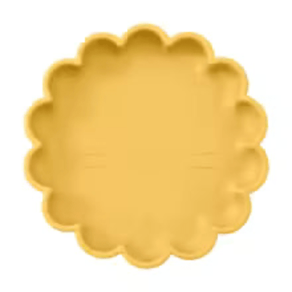 Assiette bébé ventouse | Motif tête de Lion en Silicone - Randonnée avec bébé