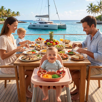 Assiette compartiment bébé | Assiette Crabe Gourmand