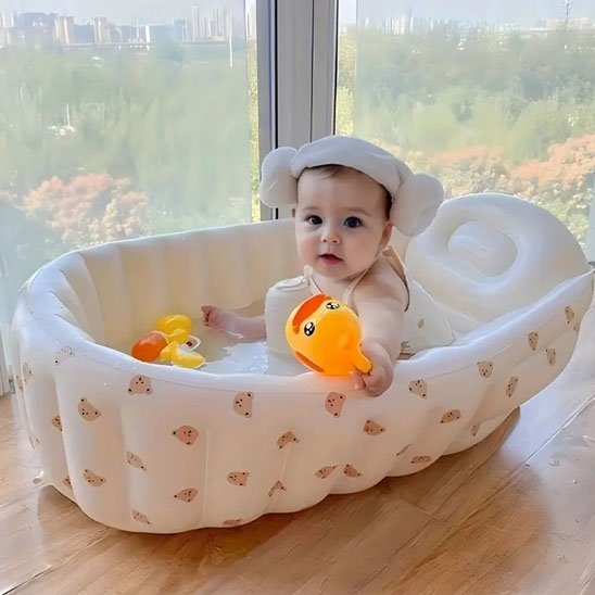 Baignoire bébé | Ergonomique et Sécurisée - Randonnée avec bébé