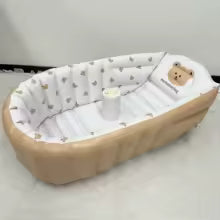 Baignoire gonflable tête ours extérieur brun