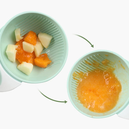 Bol de broyage fruit avant et purée après