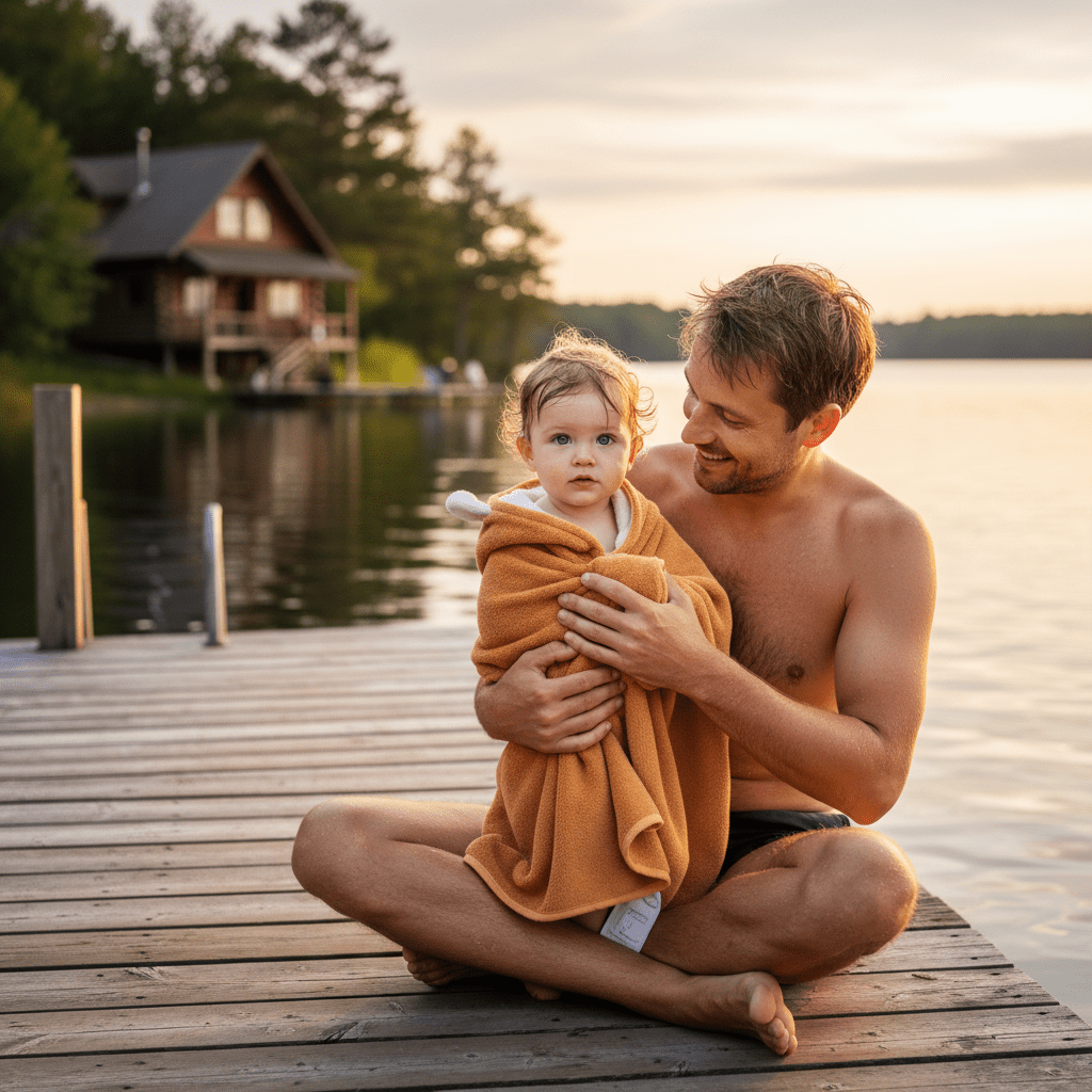Cape de bain | Serviette à Capuche - Randonnée avec bébé