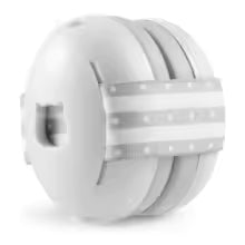 Casque anti-bruit blanc ligné