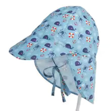 Casquette Bleu motif marin
