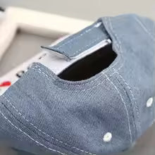Casquette bleu denim ajustement