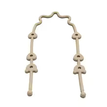 Attache tétine couleur beige