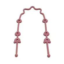 Attache tétine couleur bourgogne