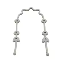 Attache tétine couleur gris