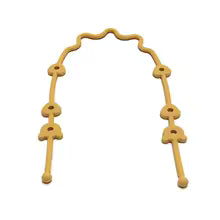 Attache tétine couleur jaune