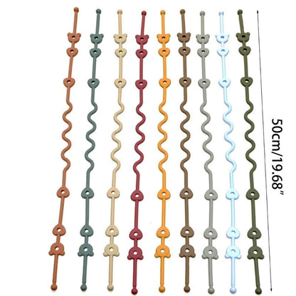 Attache tetine | Silicone Polyvalent - Randonnée avec bébé
