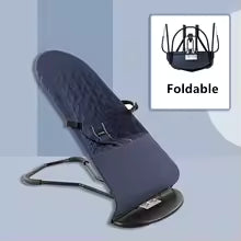 chaise à bascule bleu
