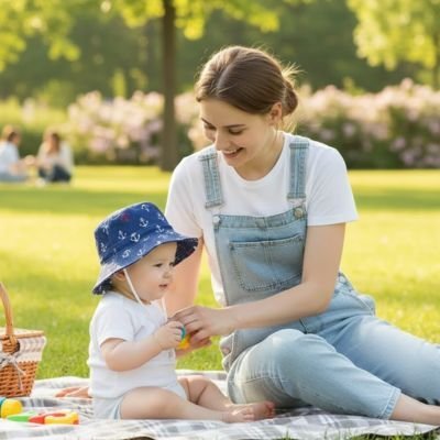 Chapeau bebe | Protection Solaire - Randonnée avec bébé