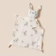 Doudou mousseline lapin bébé floral