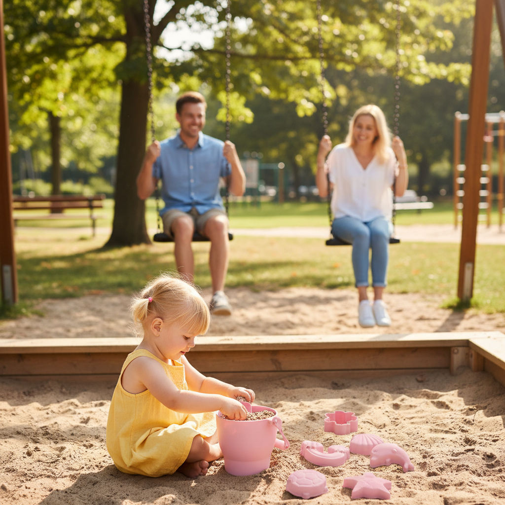 Jouet de Plage | Ensemble 8 pièces en Silicone - Randonnée avec bébé