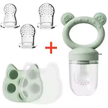 Kit de Sucette grignoteuse pour bebe vert