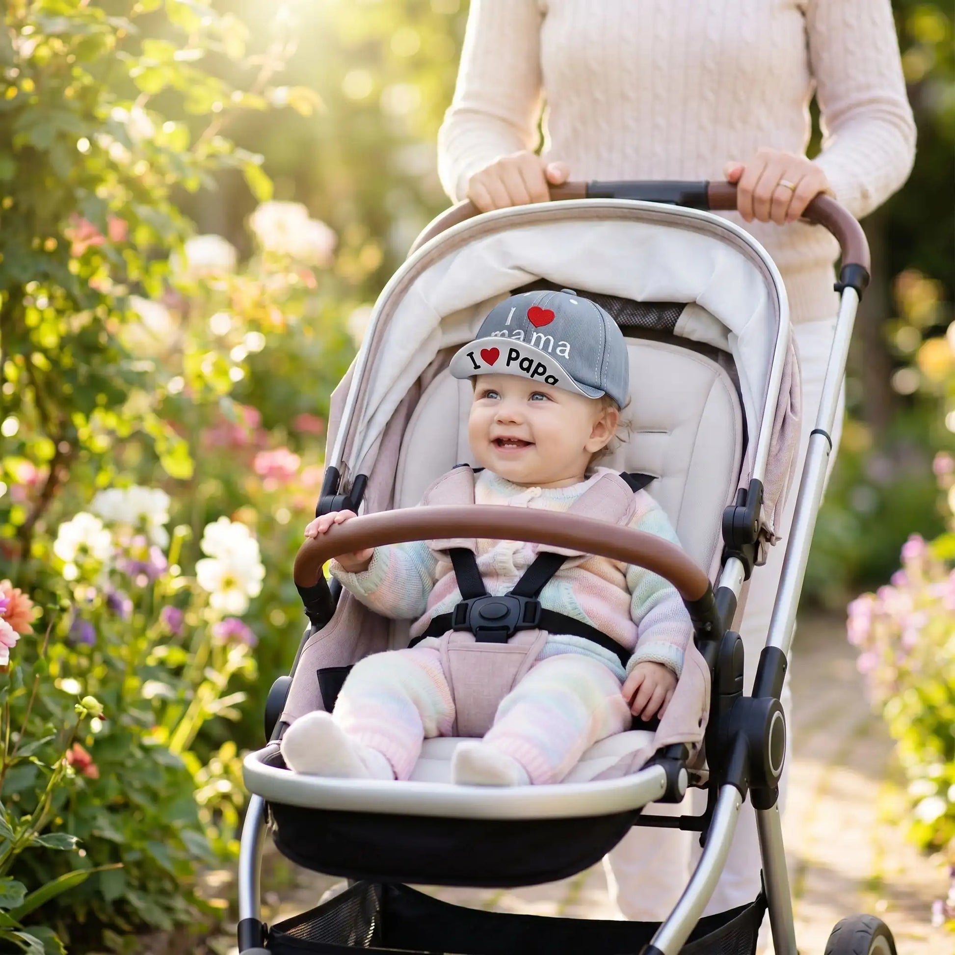 Casquette bébé | Denim réglable 6 - 24 mois - Randonnée avec bébé