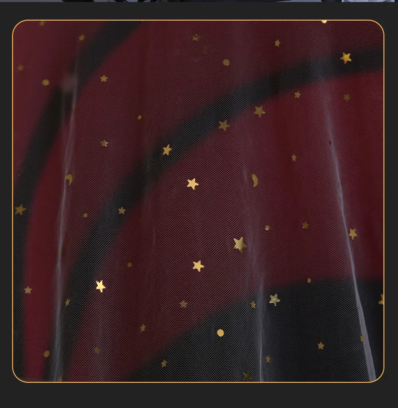Moustiquaire poussette | Motif Étoiles Dorées
