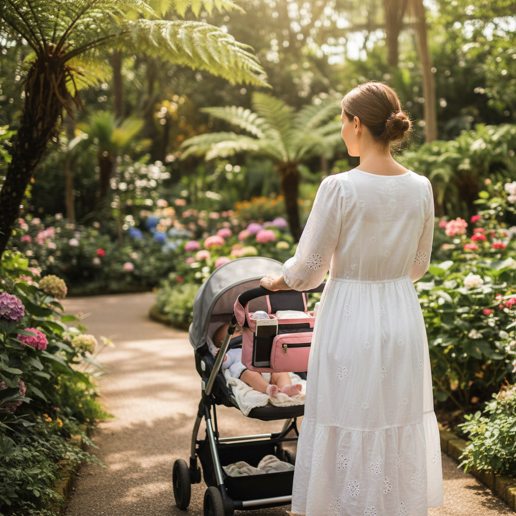 Organisateur de poussette – lifestyle jardin botanique