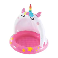 Piscine gonflable licorne auvent seul