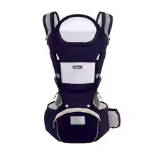 Porte-bébé kangourou double bretelles couleur bleu nuit - Randonnée avec bébé
