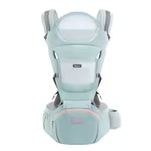 Porte-bébé kangourou double bretelles couleur menthe - Randonnée avec bébé