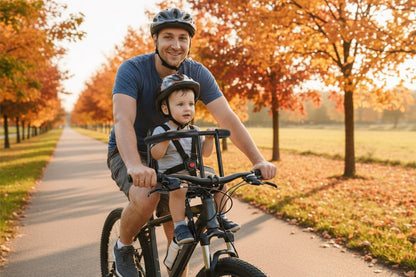 Porte - bebe velo | Siege Cuir Securise - Randonnée avec bébé
