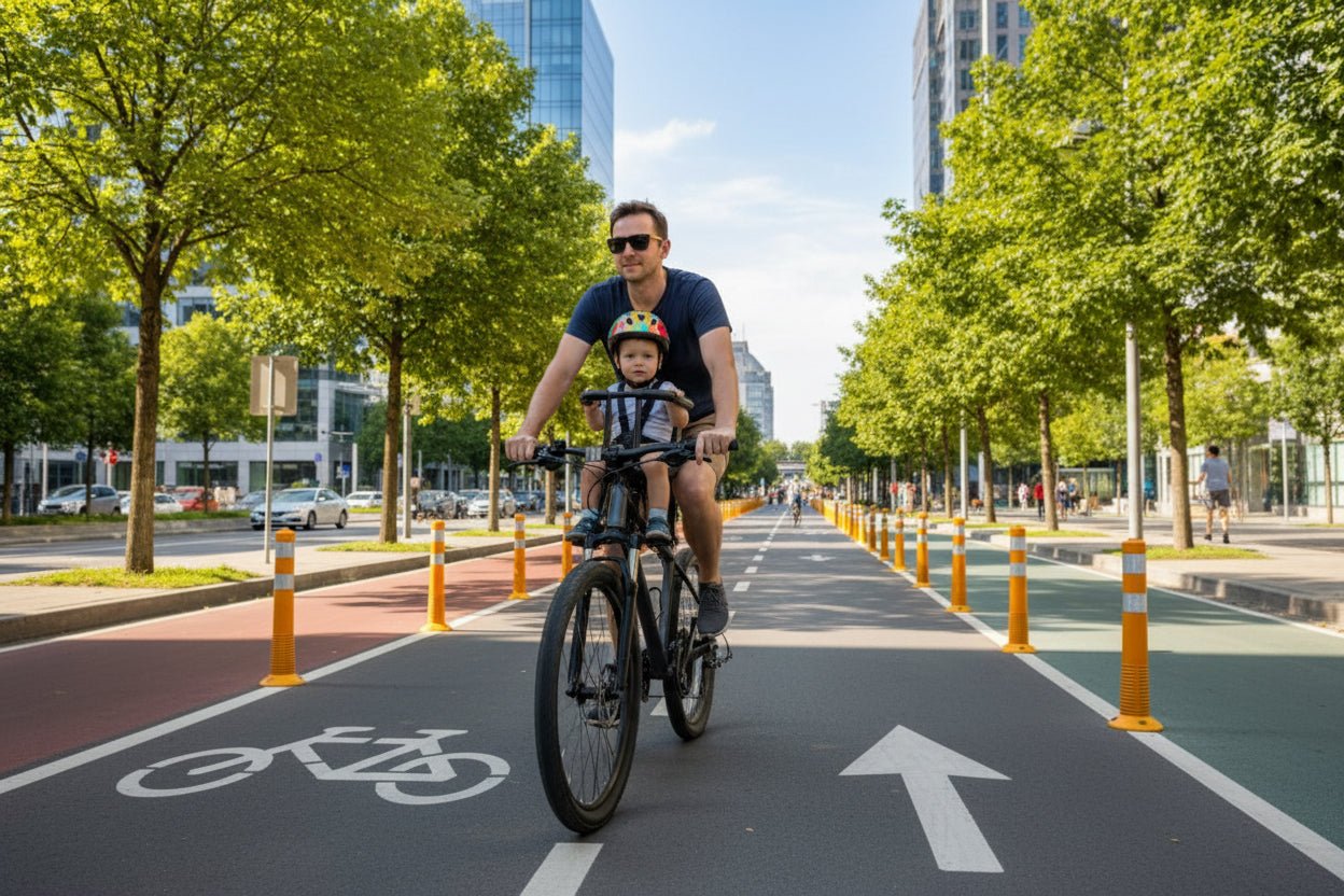 Porte - bebe velo | Siege Cuir Securise - Randonnée avec bébé
