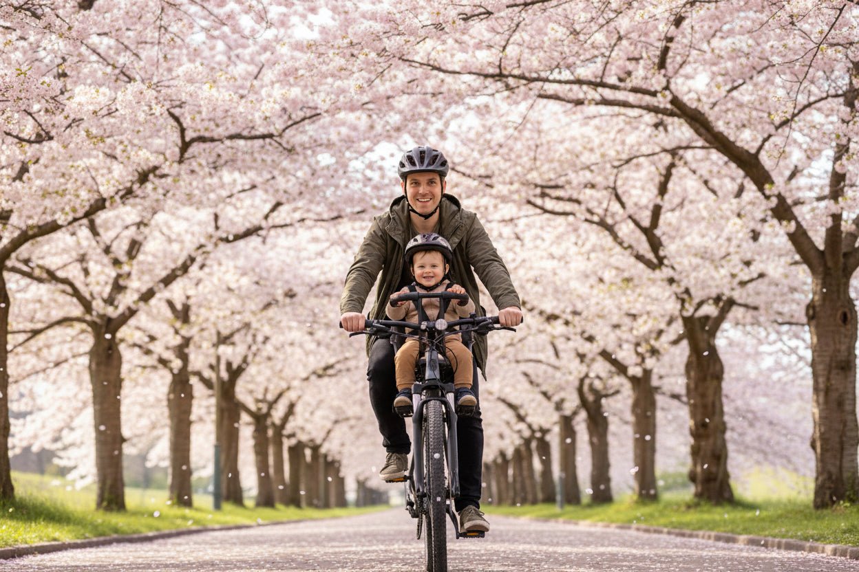 Porte - bebe velo | Siege Cuir Securise - Randonnée avec bébé