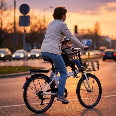 Porte - bebe velo | Siege Cuir Securise - Randonnée avec bébé