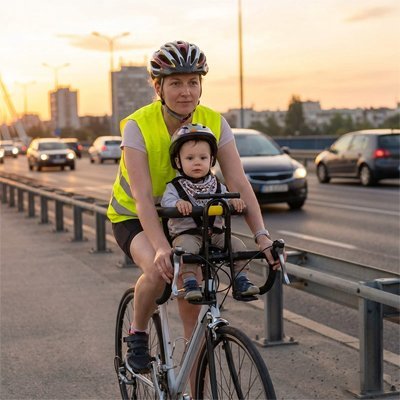 Porte - bebe velo | Sécurité & Confort - Randonnée avec bébé