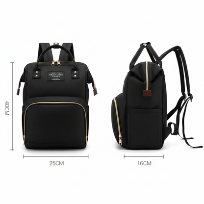 Mesure du sac à dos à langer noir