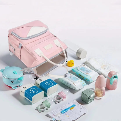 Sac à langer | Compact avec tapis à langer et rangements optimisés - Randonnée avec bébé