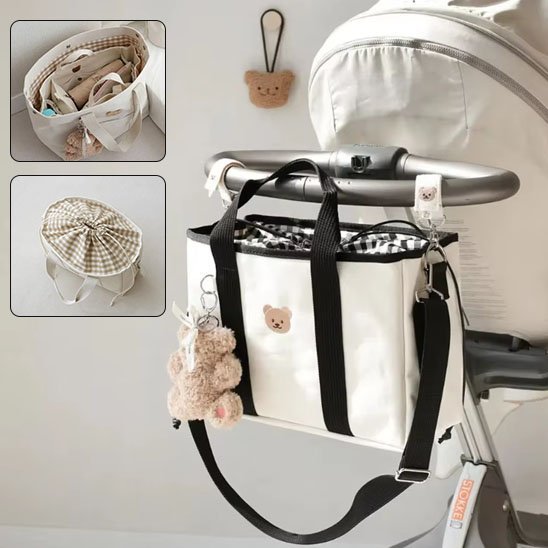 Sac à langer | Motif tête d'ourson - Randonnée avec bébé