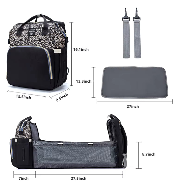 Mesure du sac à langer lit