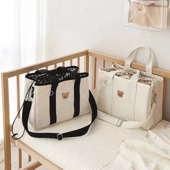 Sac à langer | Motif tête d'ourson - Randonnée avec bébé