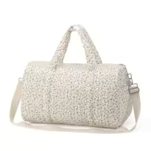 Sac à langer XXL motif fleur jaune