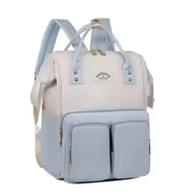 sac blanc et bleu pâle